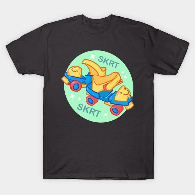 Roller Skates T-Shirt by LVBart